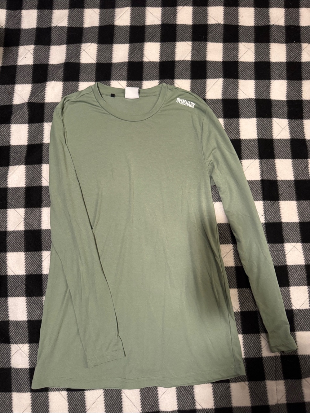 Gymshark Long Sleeve Crew Top in Sage Green